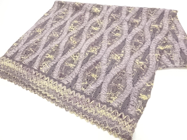 リボン織立涌模様ショール